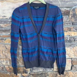Forever 21 blue, purple, and gray Women’s cardigan. Size small